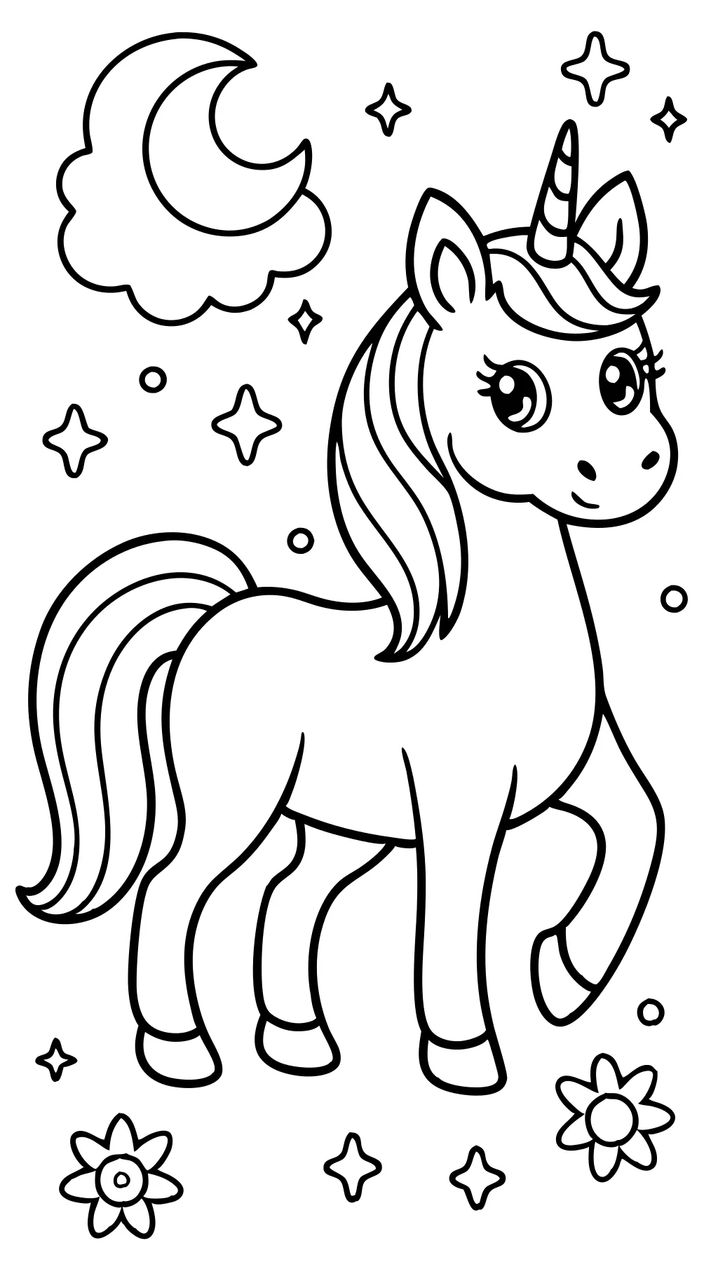 unicorn coloring in pages